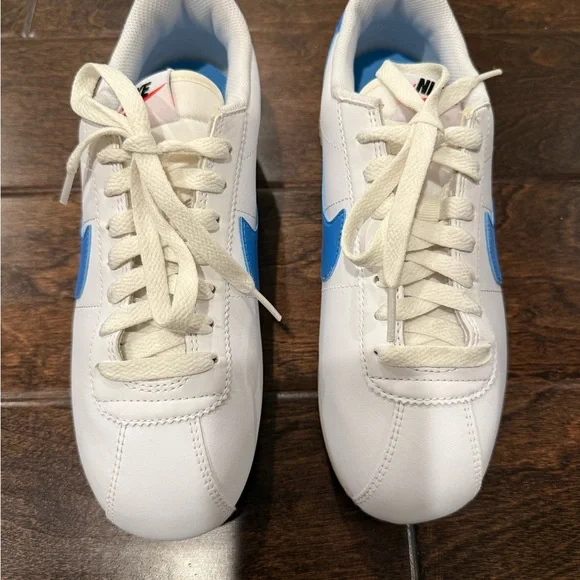 Nike Cortez Blue & White Sneakers - Picture 2 of 7